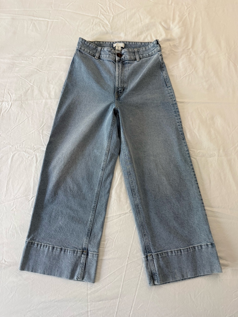 H&M Light Blue Wide Leg Jeans